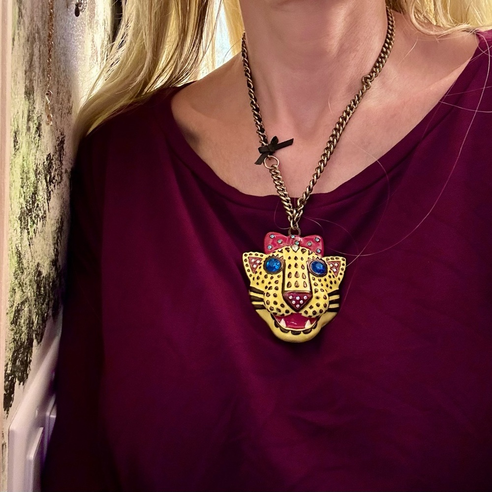 Betsey Johnson statement necklace.